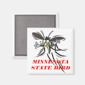 MN STAAT BIRD MAGNET (Vorderseite/Rückseite)
