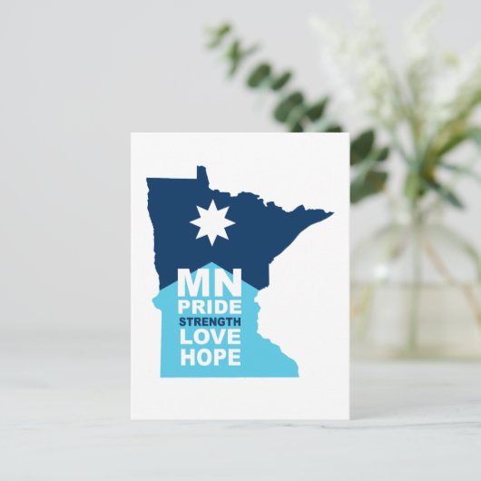 MN Strong  Postkarte (Stehend Vorderseite)