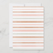 Mned Tones Teddy Bär erste Geburtstag Einladung (Rückseite)