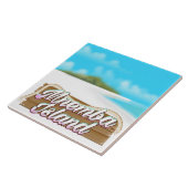 Mnemba Island Reiseplakat Fliese (Seite)