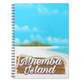 Mnemba Island Reiseplakat Notizblock (Vorderseite)