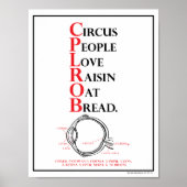 Mnemonic: Circus People Liebe = Visueller Pfad Poster (Vorne)