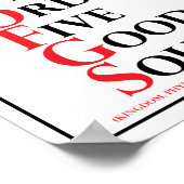 Mnemonic: King Philip = Artenidentifizierung Poster (Ecke)