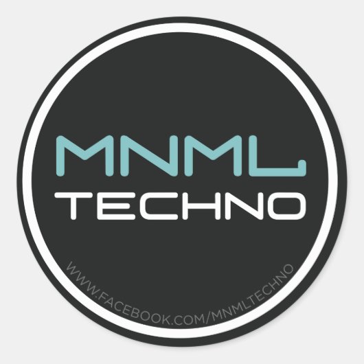 MNML Techno sticker (Vorderseite)