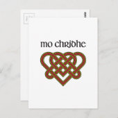 Mo Chridhe - Mein Herz im Gälischen Postkarte (Vorne/Hinten)