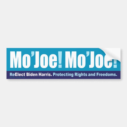 Mo Joe! Oh, Mo Joe! - Wahl von Biden-Harris Autoaufkleber (Vorne)