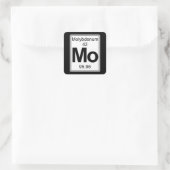 Mo - Molybdän Quadratischer Aufkleber (Tasche)