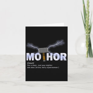 Mo-thor wie Mutter auf lustige Weise mächtiger Mut Karte