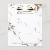 MOA Lashes Makeup Stylist Gold Marmor Flyer (Vorne)