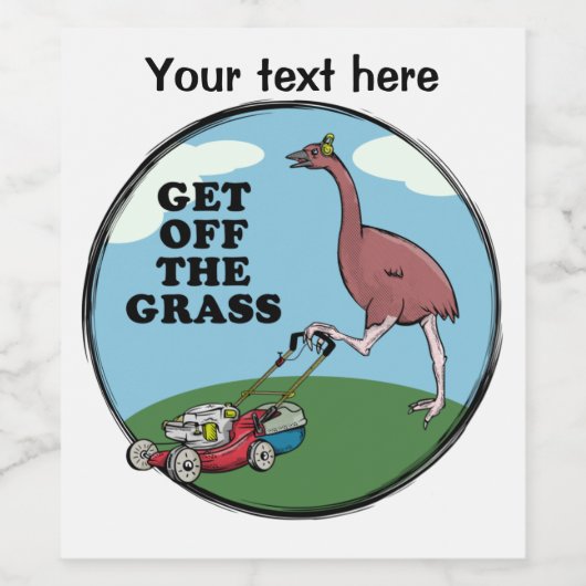 Moa NZ Bird Weinetikett (Einzelnes Label)