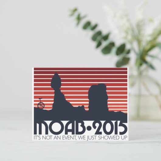 Moab 2015 Postkarten - rot (Stehend Vorderseite)