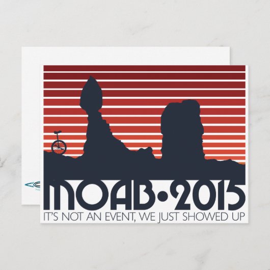 Moab 2015 Postkarten - rot (Vorne/Hinten)