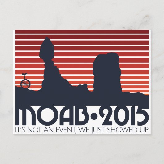 Moab 2015 Postkarten - rot (Vorderseite)