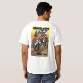 Moab-Affe-Hintern 250 - F+B - Schwarzes T-Shirt (Schwarz voll)