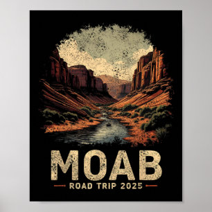 Moab Arches Familienstraßenreise 2025 Vintage Moab Poster