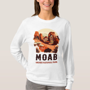 Moab Arches National Park Utah Zarter Bogen Reto T-Shirt
