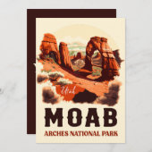 Moab Arches Nationalpark California Einladung (Vorne/Hinten)