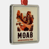 Moab Arches Nationalpark California Ornament Aus Metall (Rechts)