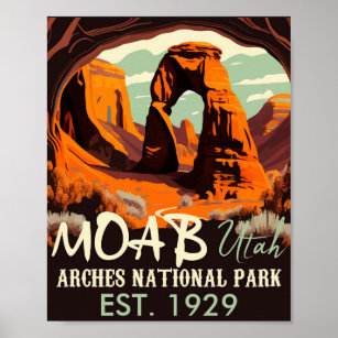 Moab Arches Nationalpark California Poster