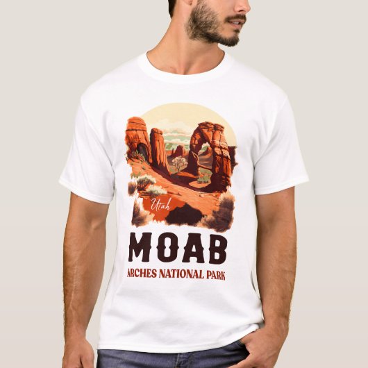 Moab Arches Nationalpark California T-Shirt (Vorderseite)