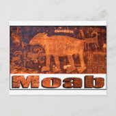 Moab Bear Petroglyph Postkarte (Vorderseite)