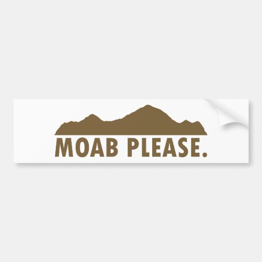 Moab bitte autoaufkleber (Vorne)