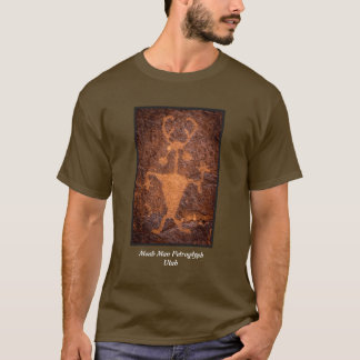 Moab-Mann-Petroglyphe-Porträt - Utah T-Shirt