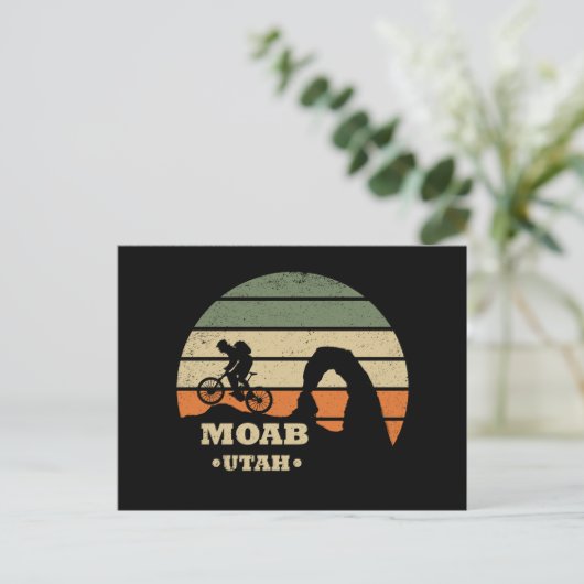 Moab mtb Mountainbike Feiertagspostkarte (Stehend Vorderseite)