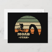 Moab mtb Mountainbike Feiertagspostkarte (Vorne/Hinten)