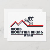 Moab mtb Mountainbike Feiertagspostkarte (Vorne/Hinten)