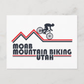 Moab mtb Mountainbike Feiertagspostkarte (Vorderseite)