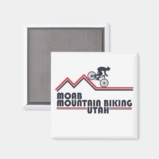 Moab mtb Mountainbike Magnet (Vorderseite/Rückseite)