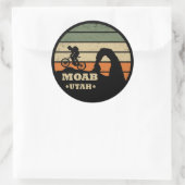 Moab mtb Mountainbike Runder Aufkleber (Tasche)