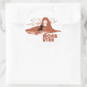 Moab mtb Mountainbike Runder Aufkleber (Tasche)