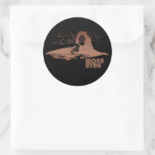 Moab mtb Mountainbike Runder Aufkleber (Tasche)