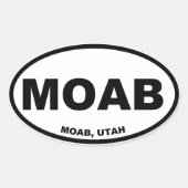 MOAB OVALER AUFKLEBER (Vorderseite)