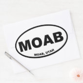 MOAB OVALER AUFKLEBER (Umschlag)