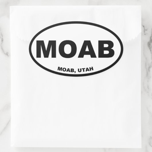 MOAB OVALER AUFKLEBER (Tasche)