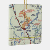 Moab Retro Map Keramikornament (Rechts)