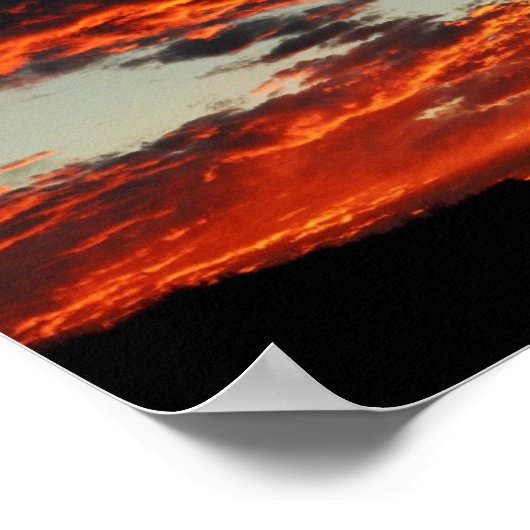 Moab Sunset Poster (Ecke)