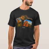 MOAB, UT Schwarzes T-Shirt (Vorderseite)