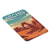 Moab Utah Arches National Park Delikater Bogen Magnet (Rechte Seite)