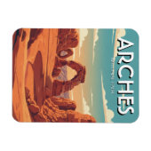 Moab Utah Arches National Park Delikater Bogen Magnet (Horizontal)