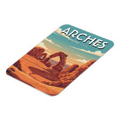 Moab Utah Arches National Park Delikater Bogen Magnet (Linke Seite)