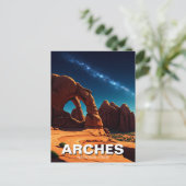 Moab Utah Arches National Park Stars Postkarte (Stehend Vorderseite)