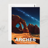 Moab Utah Arches National Park Stars Postkarte (Vorne/Hinten)