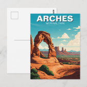 Moab Utah Arches Nationalpark Delikatessen Postkarte (Vorne/Hinten)