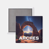 Moab Utah Arches Nationalpark Milchstraße Magnet (Vorderseite/Rückseite)