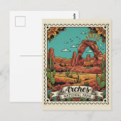 Moab Utah Arches Nationalpark Postkarte (Vorne/Hinten)