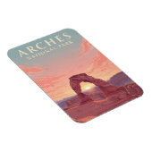 Moab Utah Arches Nationalpark Sunset Magnet (Rechte Seite)